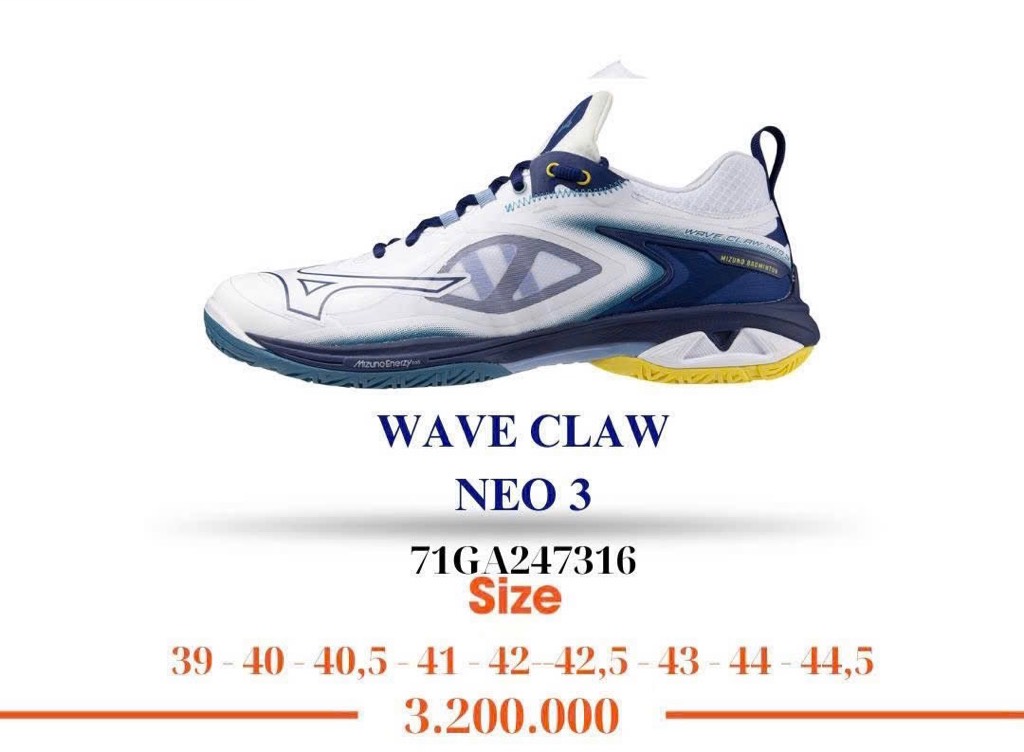Giày Mizuno Wave Claw Neo 3
