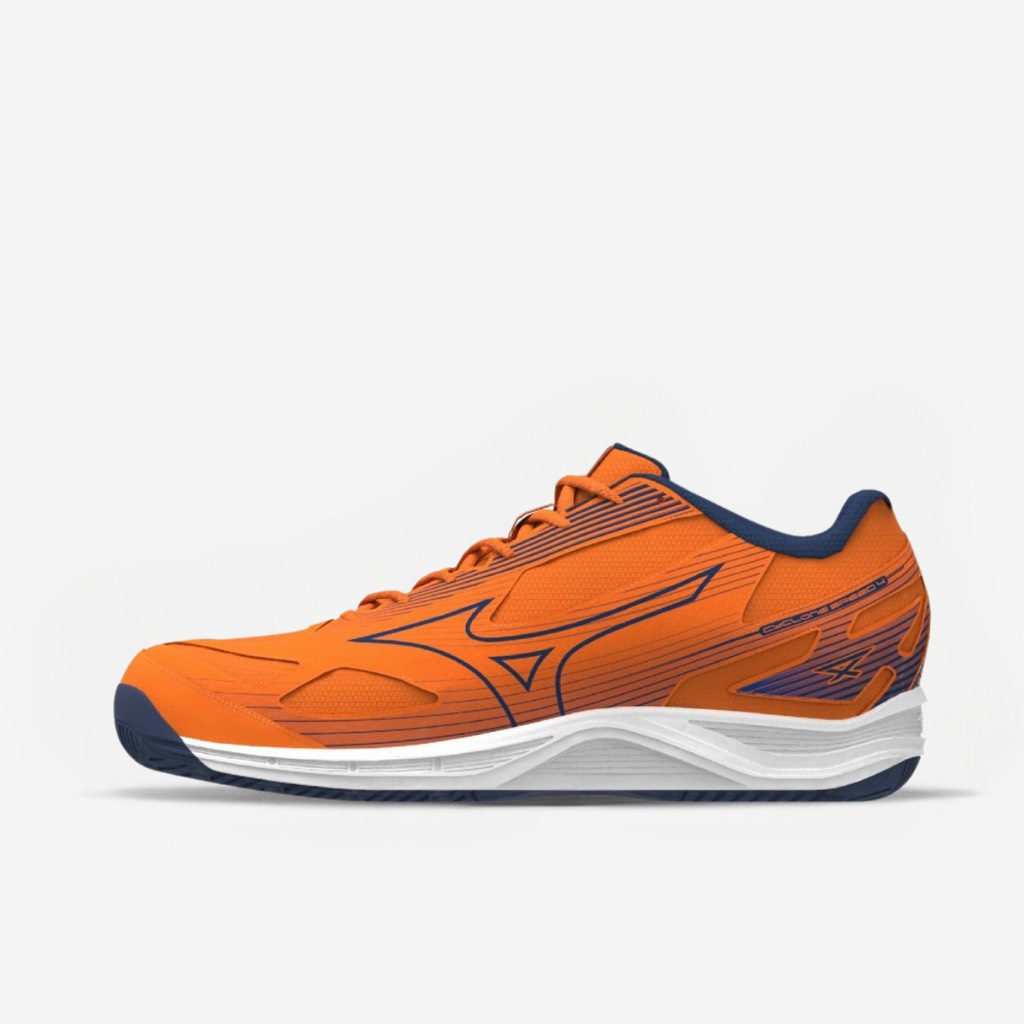 Giày Cầu Lông Mizuno Cyclone Speed 4 - Cam Xanh Trắng
