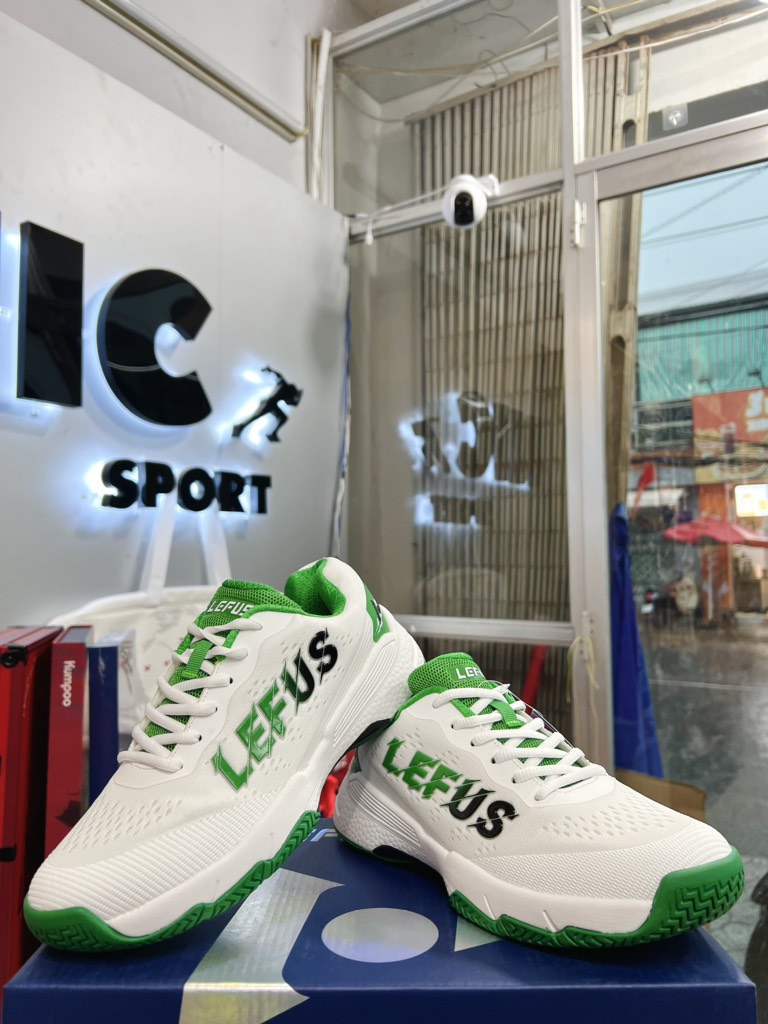 Giày Pickleball Lefus L025 - Trắng Xanh Lá