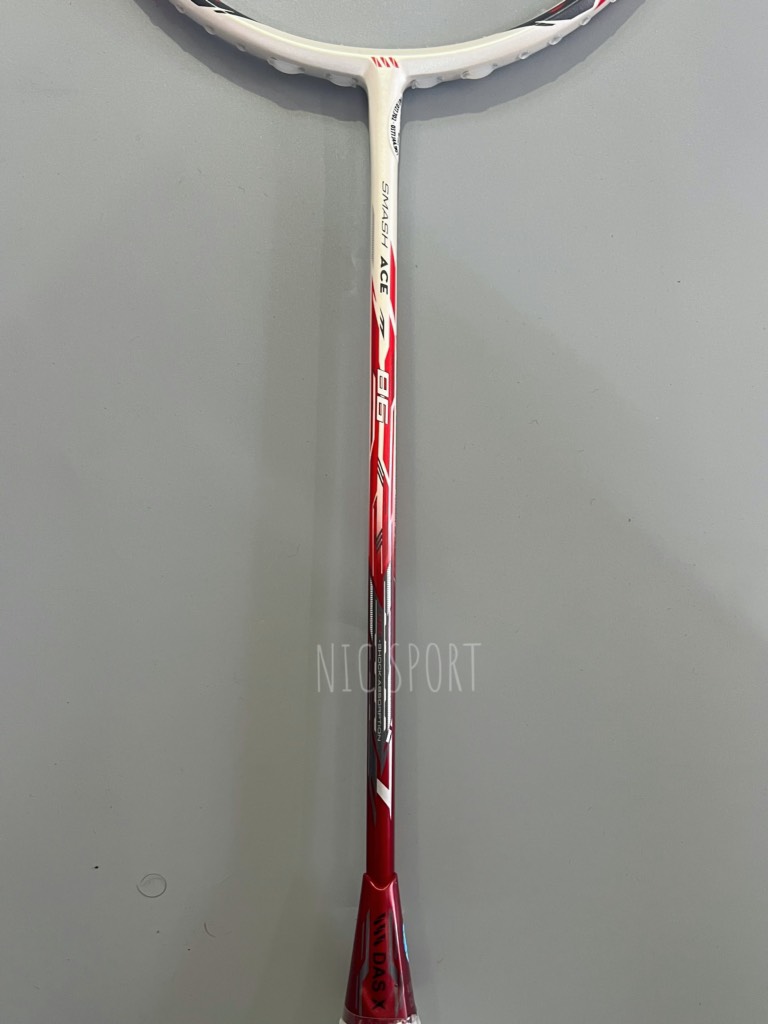 Vợt Cầu Lômg Das X Smash ACE 68 Trắng Đỏ Chính Hãng