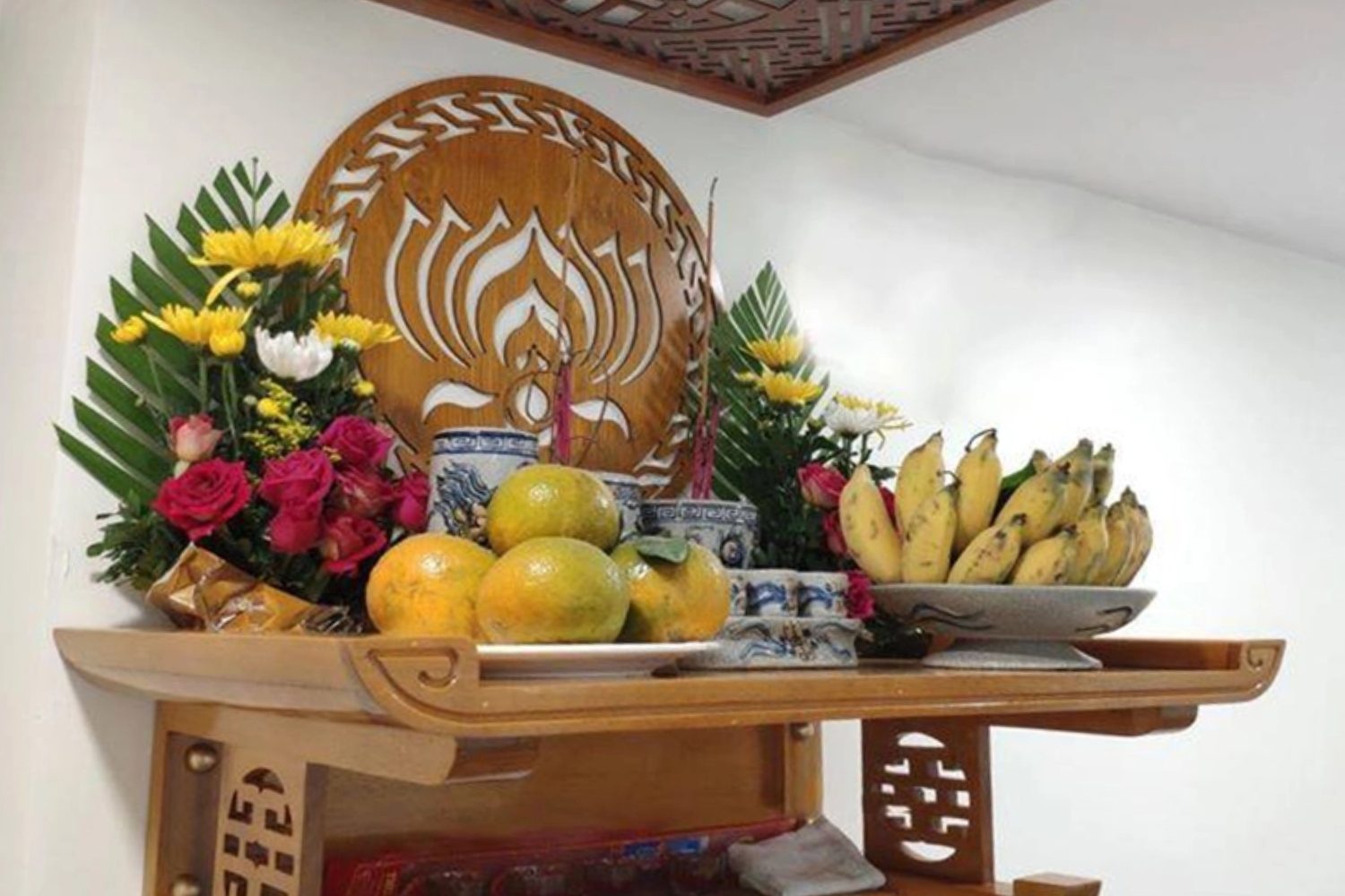 Bàn thờ chung cư chủ yếu thường được đặt ở phòng khách