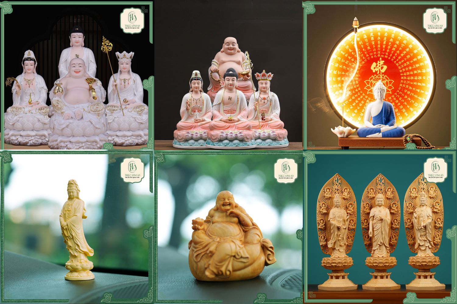 Tôn tượng Phật hoặc Bồ Tát là món qùa tặng cha mẹ mùa Vu Lan ý nghĩa