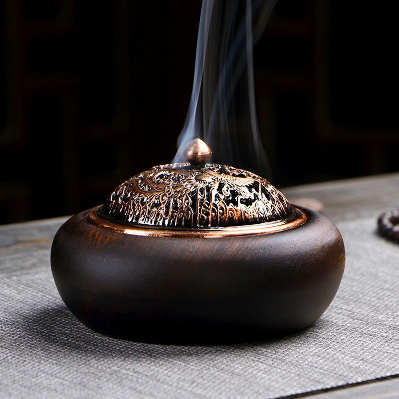 Lư Hương Gỗ Đàn Hương Đen