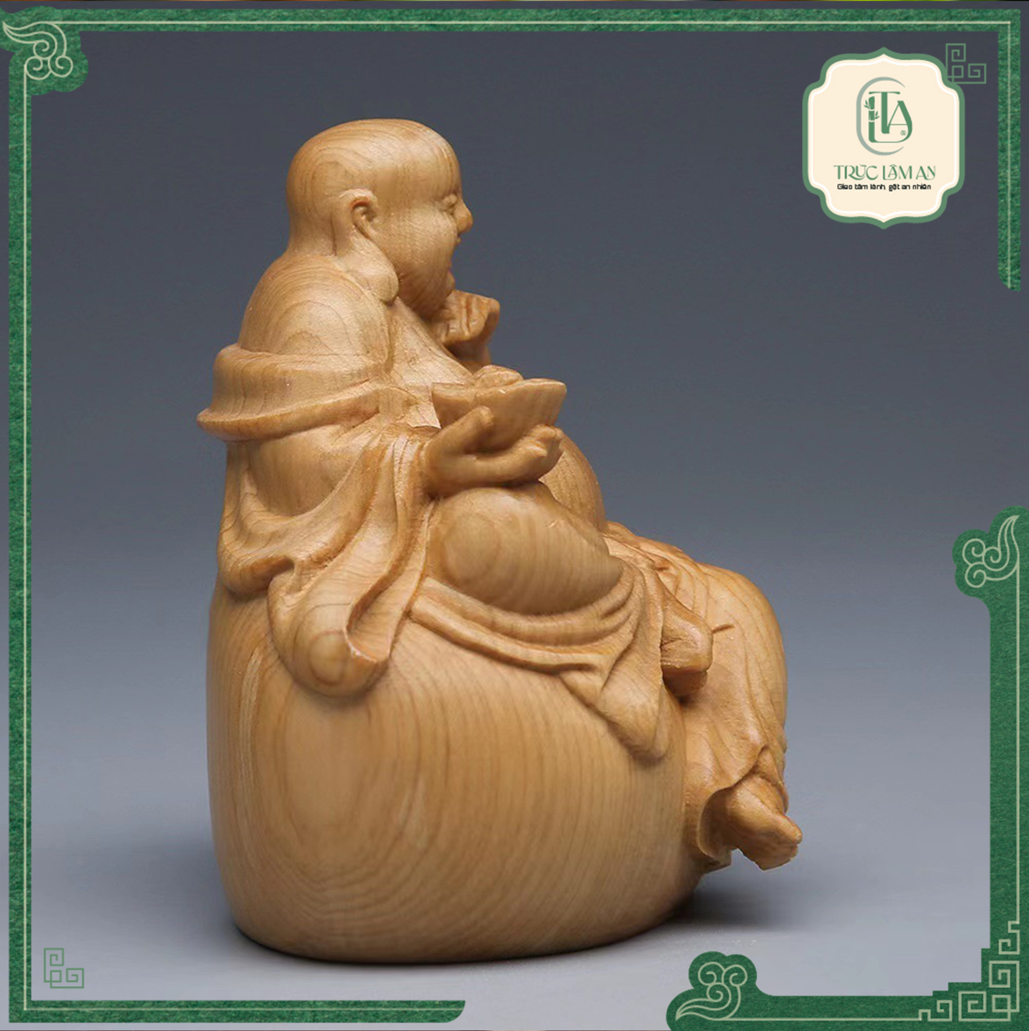 TƯỢNG PHẬT DI LẶC - DECOR - GỖ HOÀNG DƯƠNG