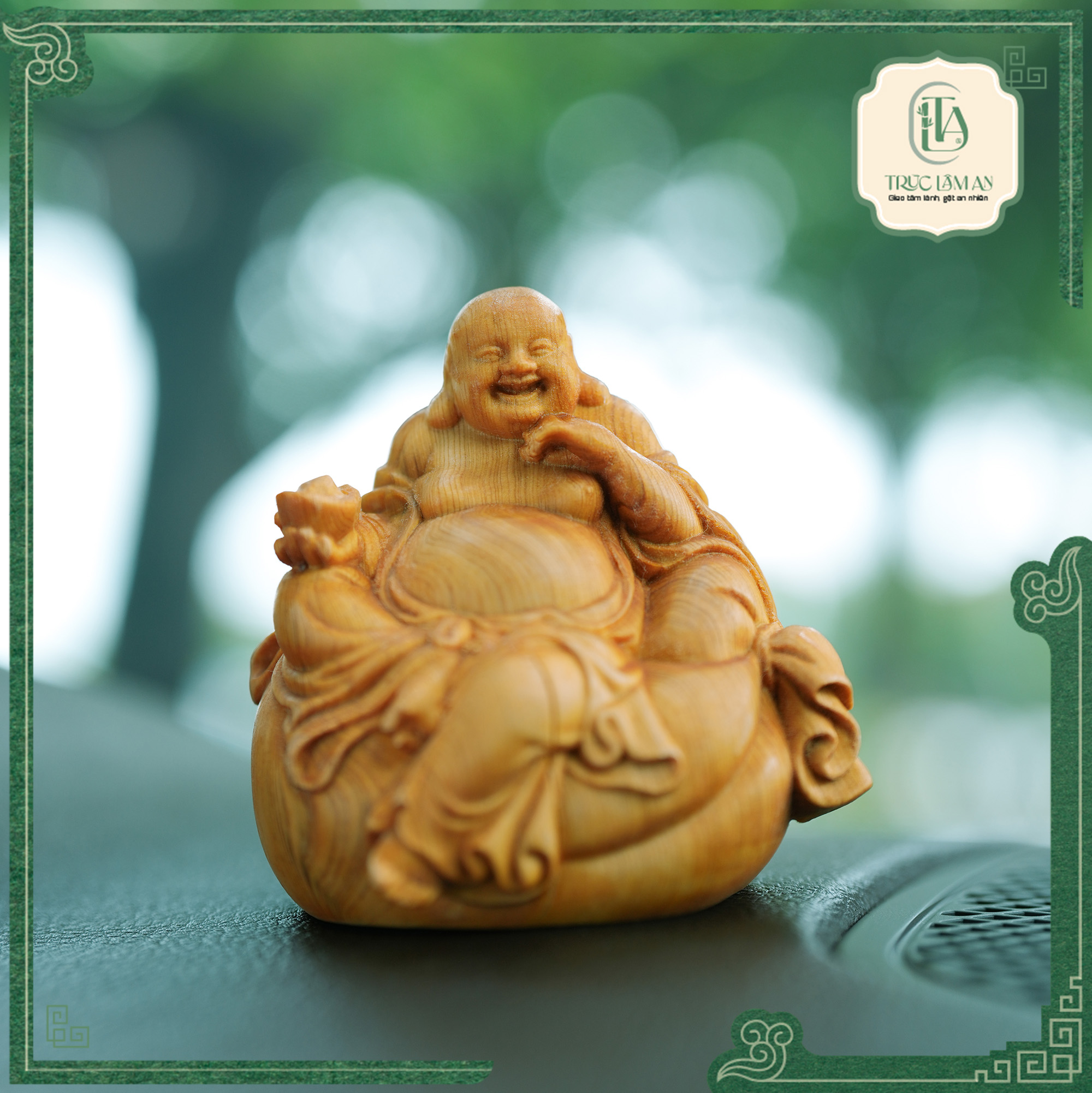 TƯỢNG PHẬT DI LẶC - DECOR - GỖ HOÀNG DƯƠNG
