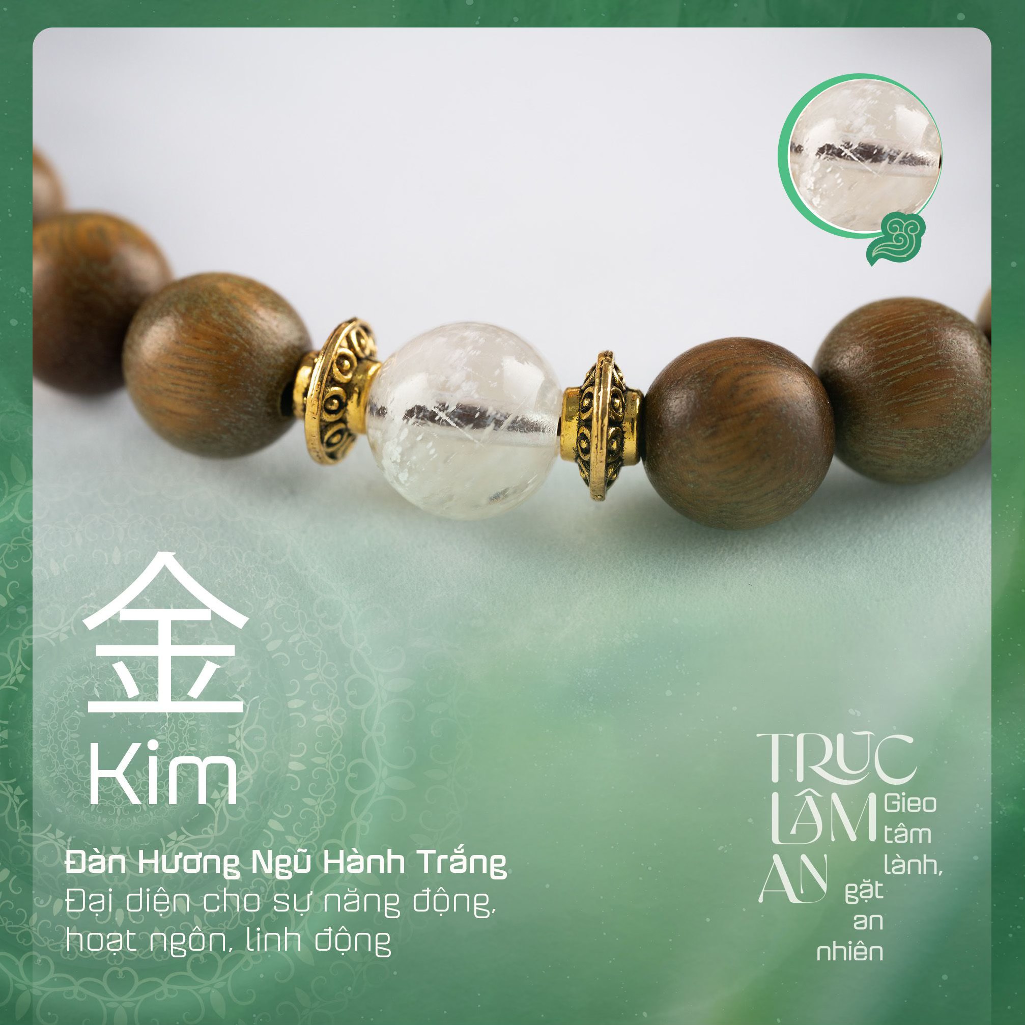 VÒNG TAY ĐÀN HƯƠNG NGŨ HÀNH