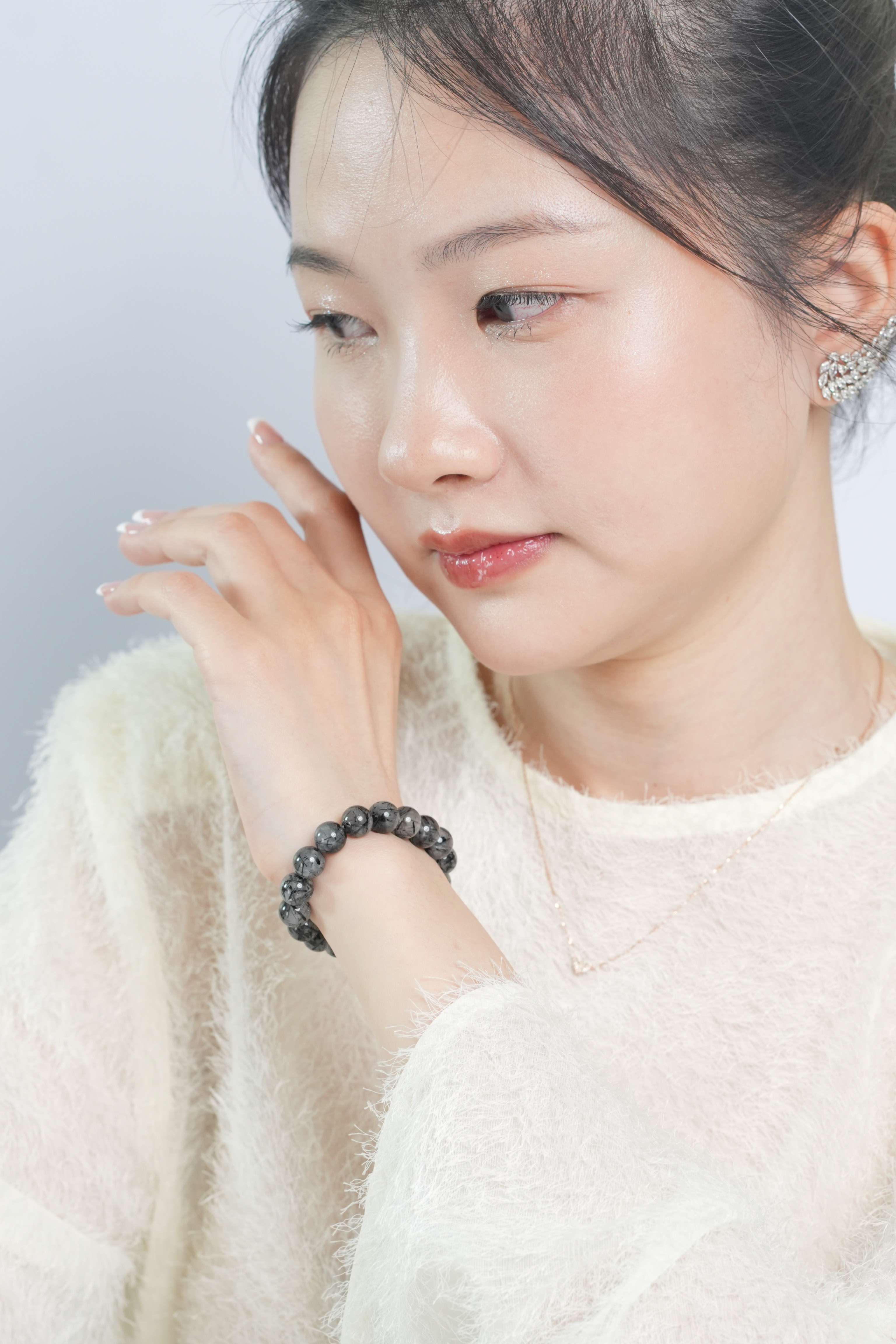 VÒNG ĐÁ THẠCH ANH TÓC ĐEN