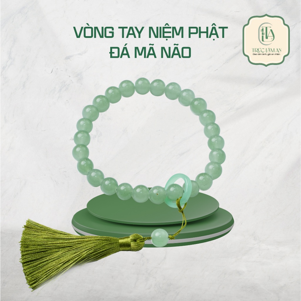 VÒNG TAY NIÊM PHẬT ĐÁ MÃ NÃO