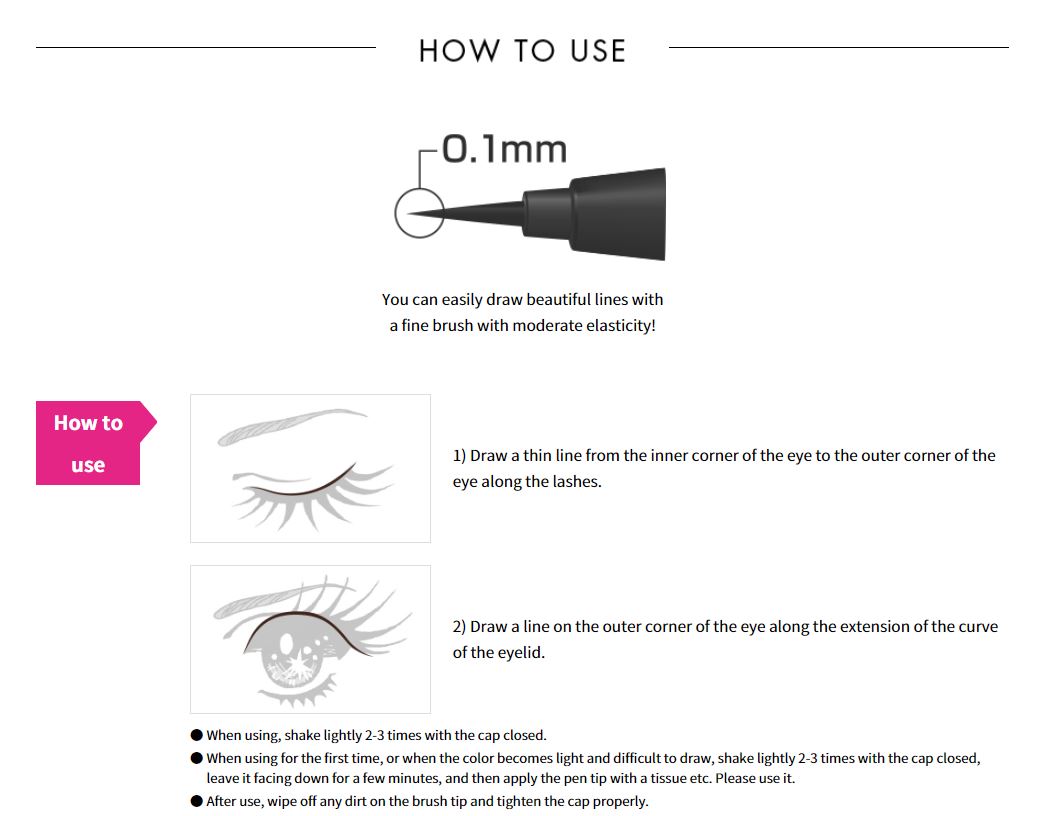 Bút kẻ mắt Kissme Smooth Liquid Eyeliner Super Keep 0.4ml