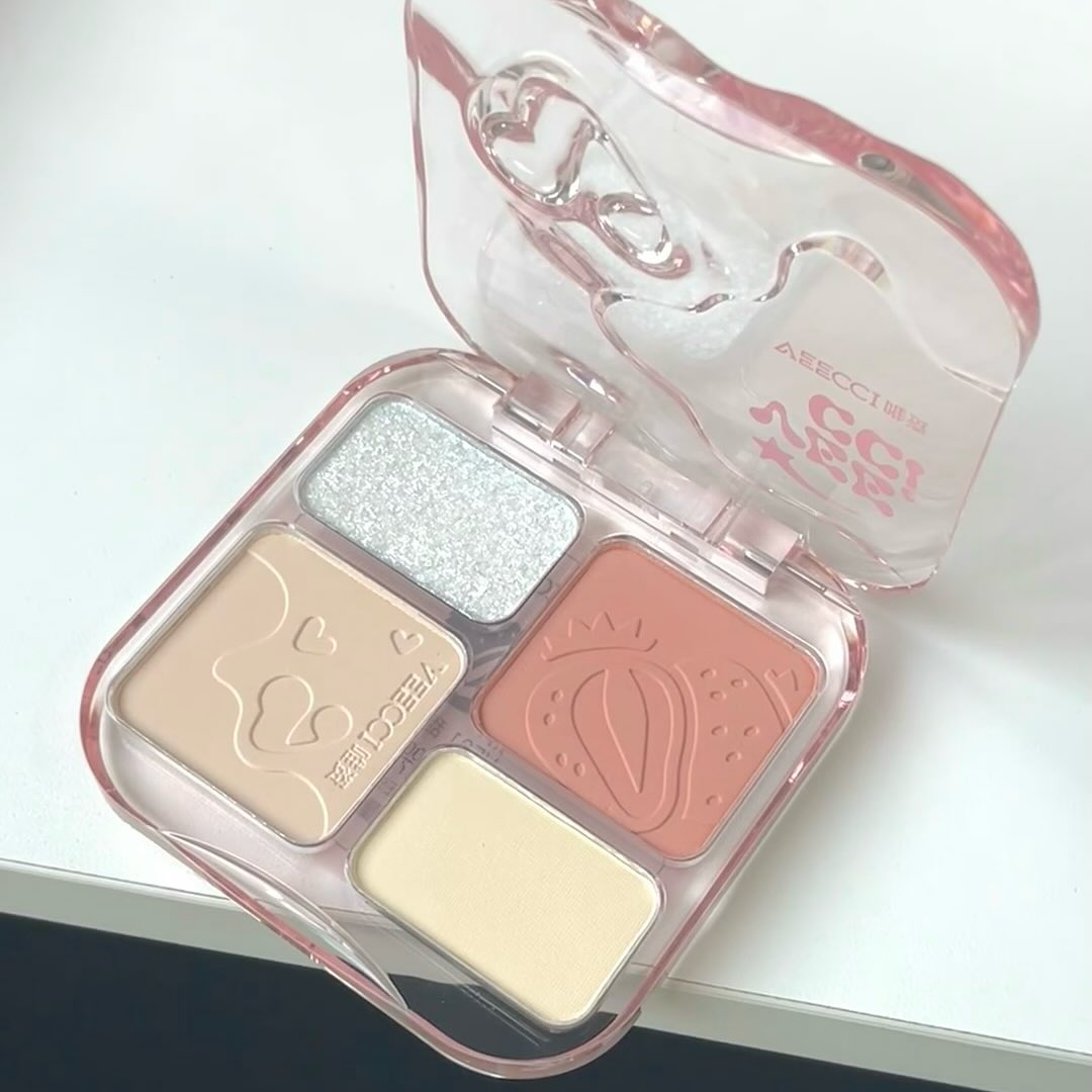 Bảng phấn sáng / nhũ / má hồng Veecci VE01