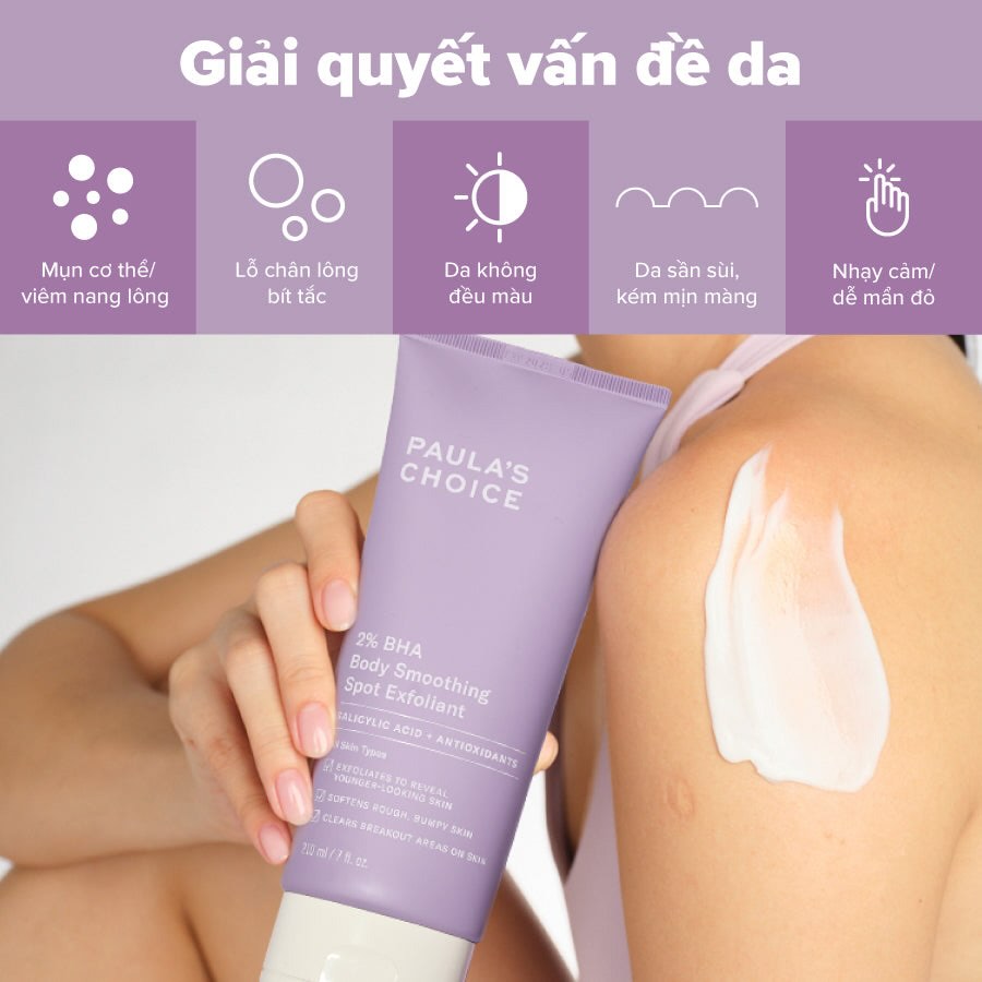 Paula’s Choice Kem Dưỡng Thể 2% BHA Loại Bỏ Da Chết 210ml