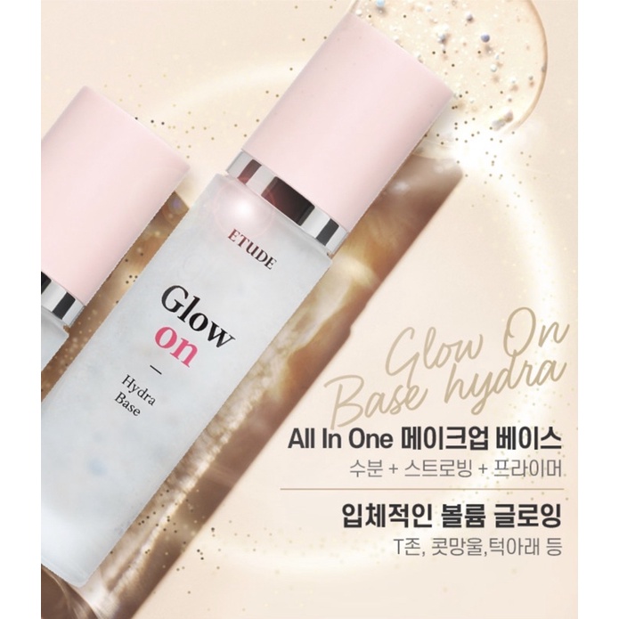 kem lót Etude căng bóng Glow On base 30ml