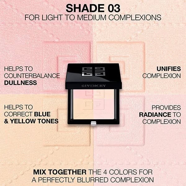 Phấn Phủ Dạng Nén Givenchy Prisme Libre 4-Color Pressed Powder 7g