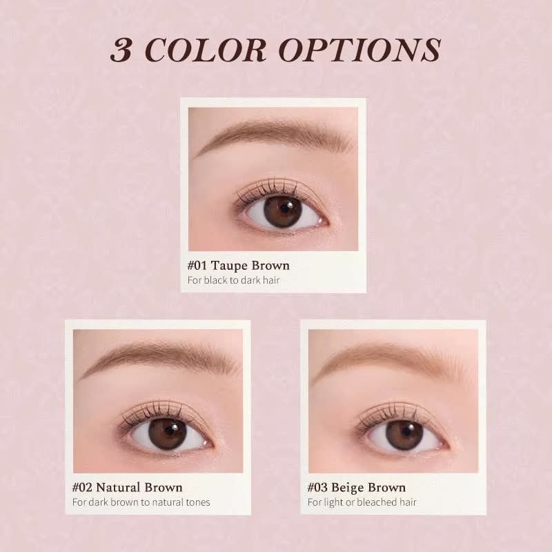Chì kẻ & mascara chân mày Flower Knows The Sweetie Bear Dual-Ended Brow Gel & Pencil - 02 Natural Brown
