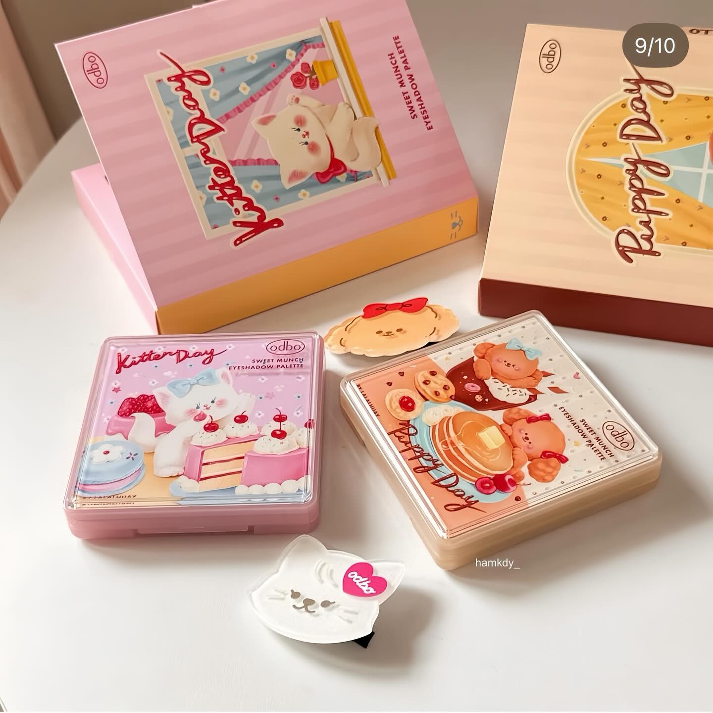 Bảng Phấn Mắt 9 Ô Odbo Kitten Day & Puppy Day Eyeshadow Palette