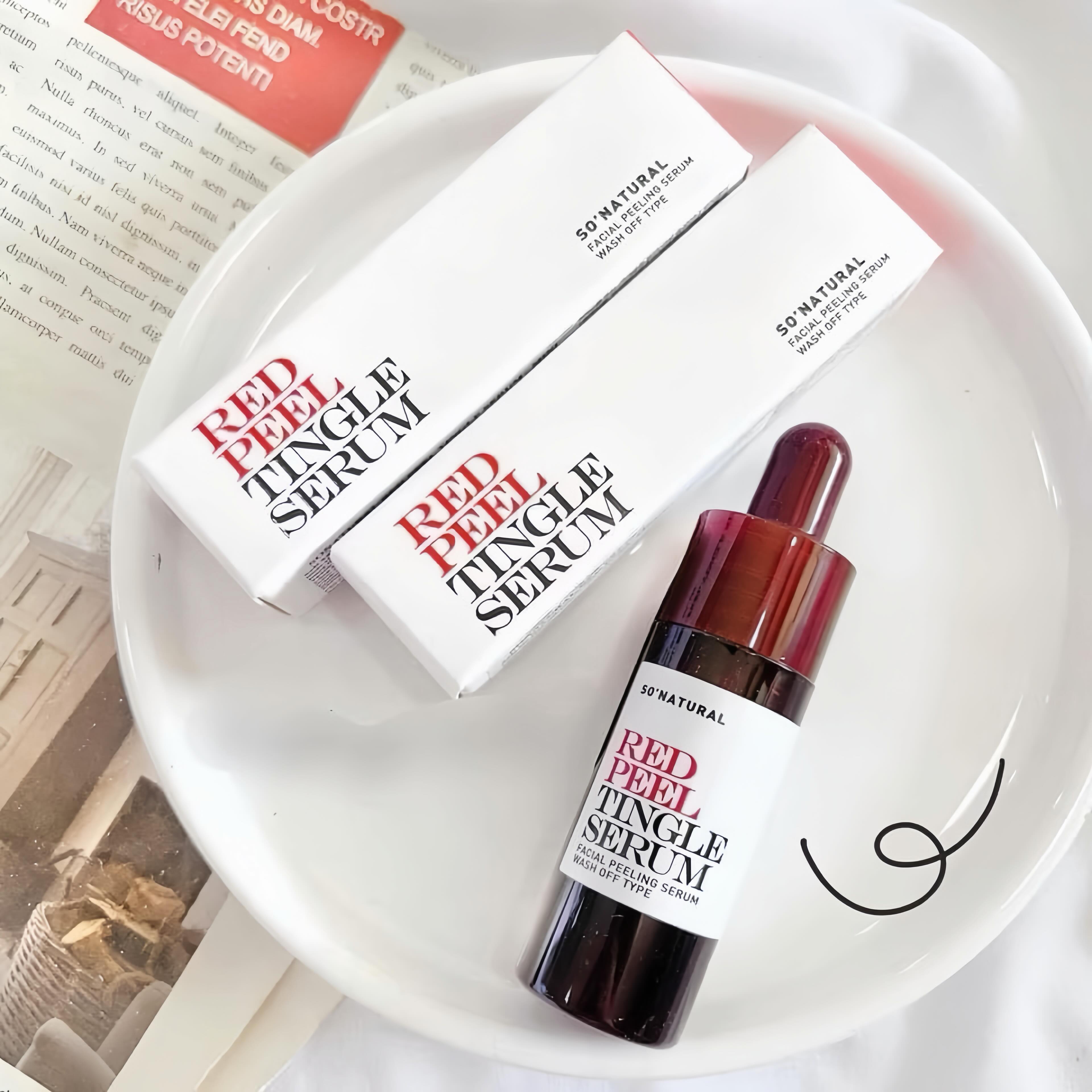 inh Chất Tẩy Da Chết Hóa Học So Natural Red Peel Tingle Serum 11ML (MINI SIZE)