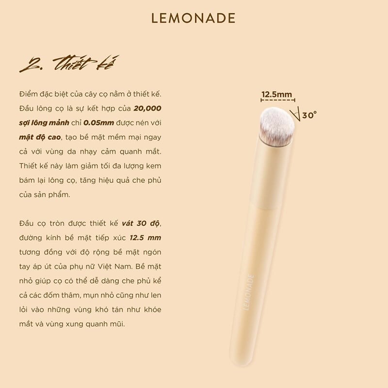 Cọ che khuyết điểm đa năng Lemonade