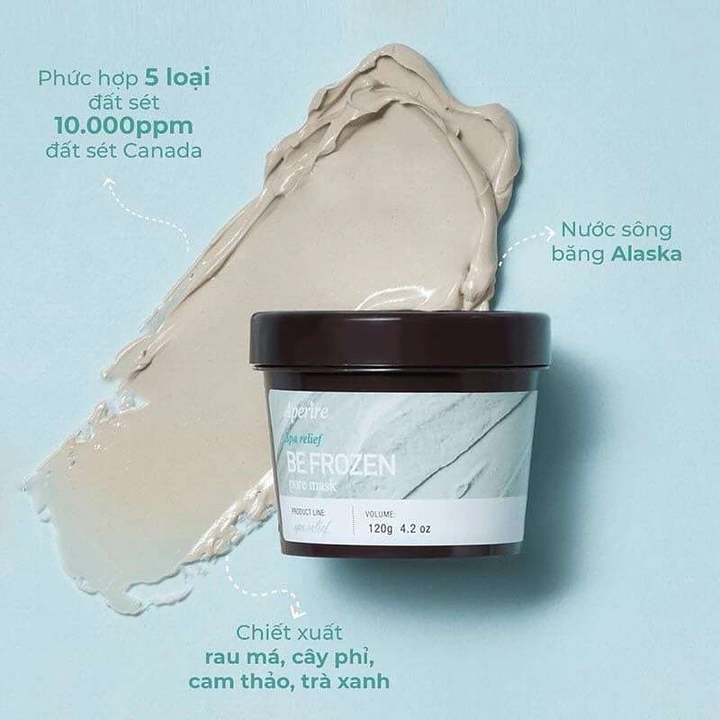 Mặt nạ Aperire Spa Relief Be Frozen Pore Mask 120g (XANH)