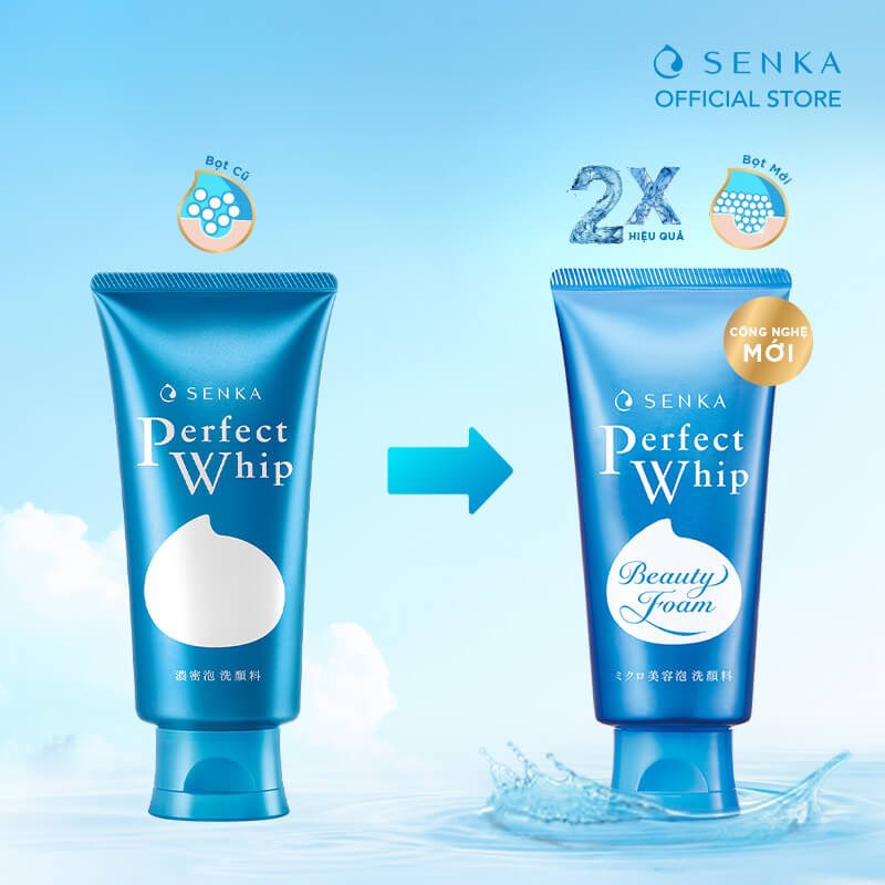 Sữa rửa mặt Senka Perfect Whip 120g