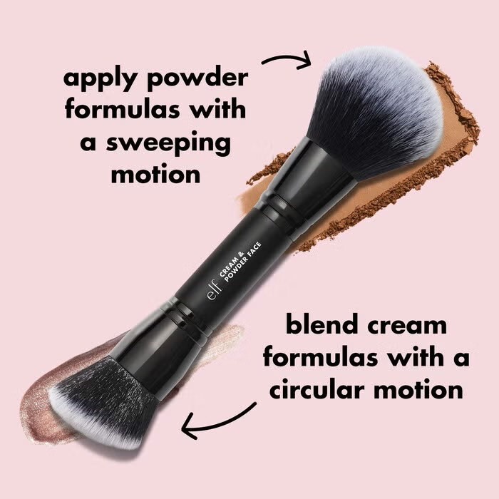 Cọ 2 đầu ELF Cream & Powder Face Brush