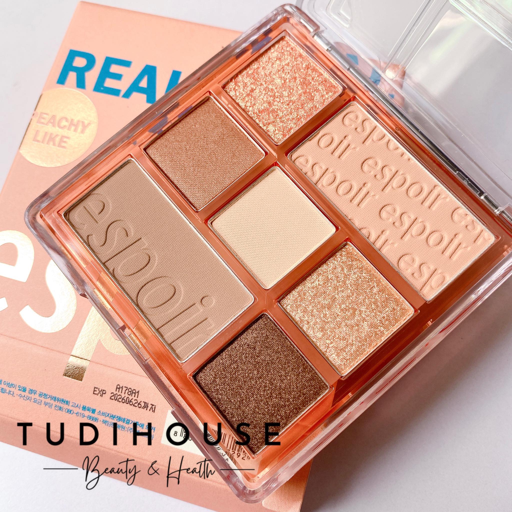 Bảng mắt Espoir Real Eye Palette - PEACHY LIKE