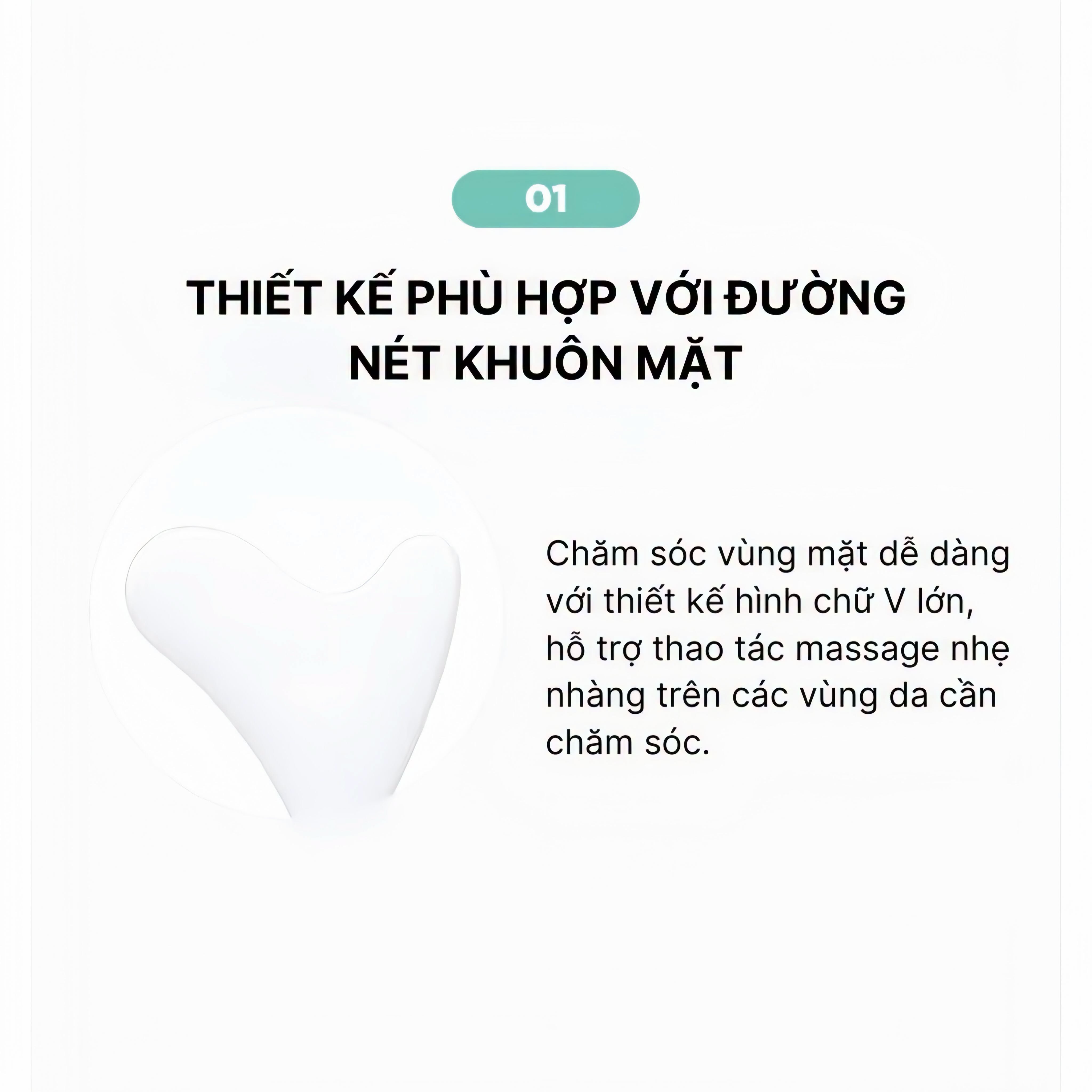 Dụng cụ massage vùng mặt và cổ Fillimilli V Face Massager