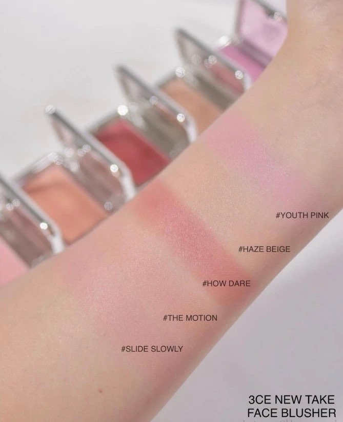 Má Hồng 3CE New Take Face Blusher - YOUTH PINK