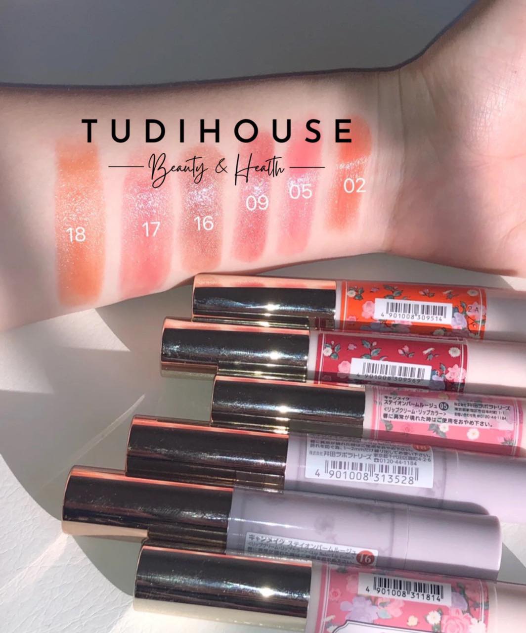 Son dưỡng môi  Canmake Stay On Balm Rouge