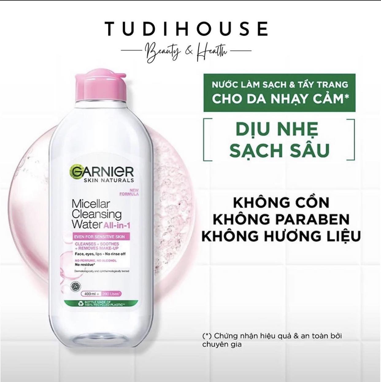 Nước tẩy trang Garnier 400ml