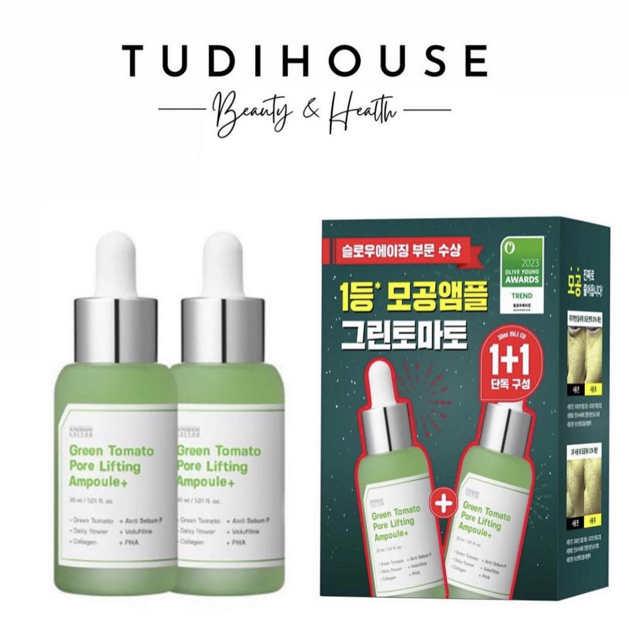 Tinh chất Sungboon Green Tomato Pore Lifting Ampoule+