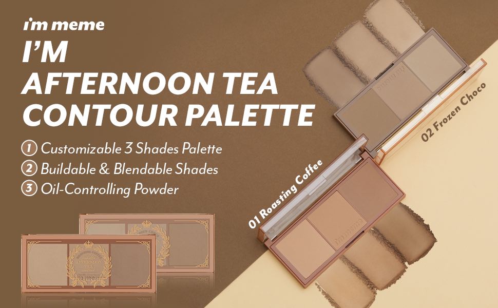 Bảng phấn tạo khối I'm Meme I'm Afternoon Tea Contour Palette - ROASTING COFFEE