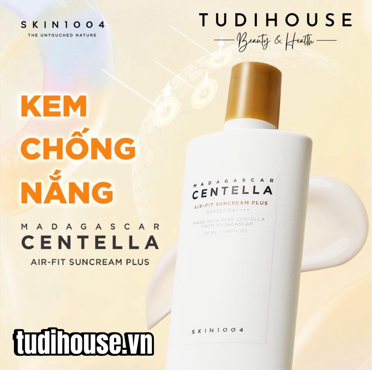 Kem chống nắng Skin1004 Madagascar Centella Air-Fit Suncream PLUS 50ml