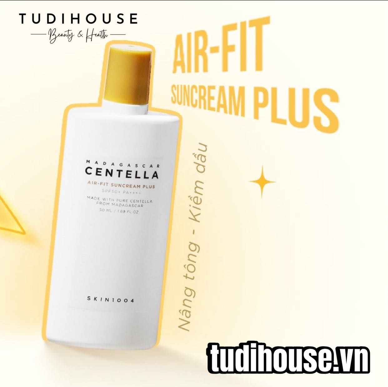 Kem chống nắng Skin1004 Madagascar Centella Air-Fit Suncream PLUS 50ml