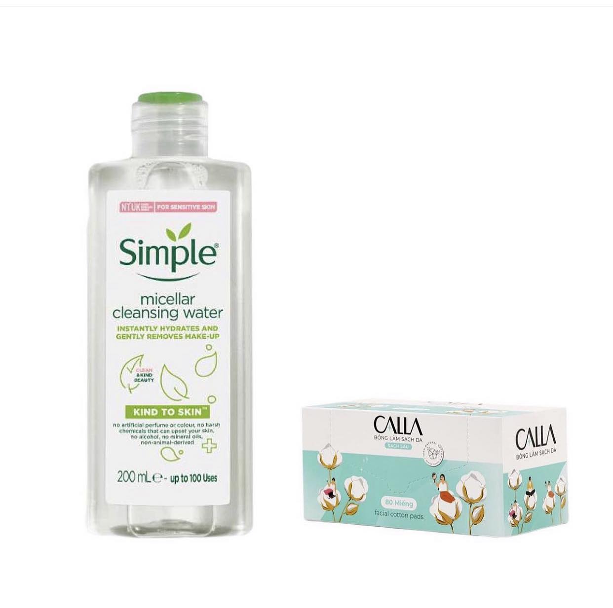 Nước tẩy trang Simple Micellar Cleansing Water 200ml