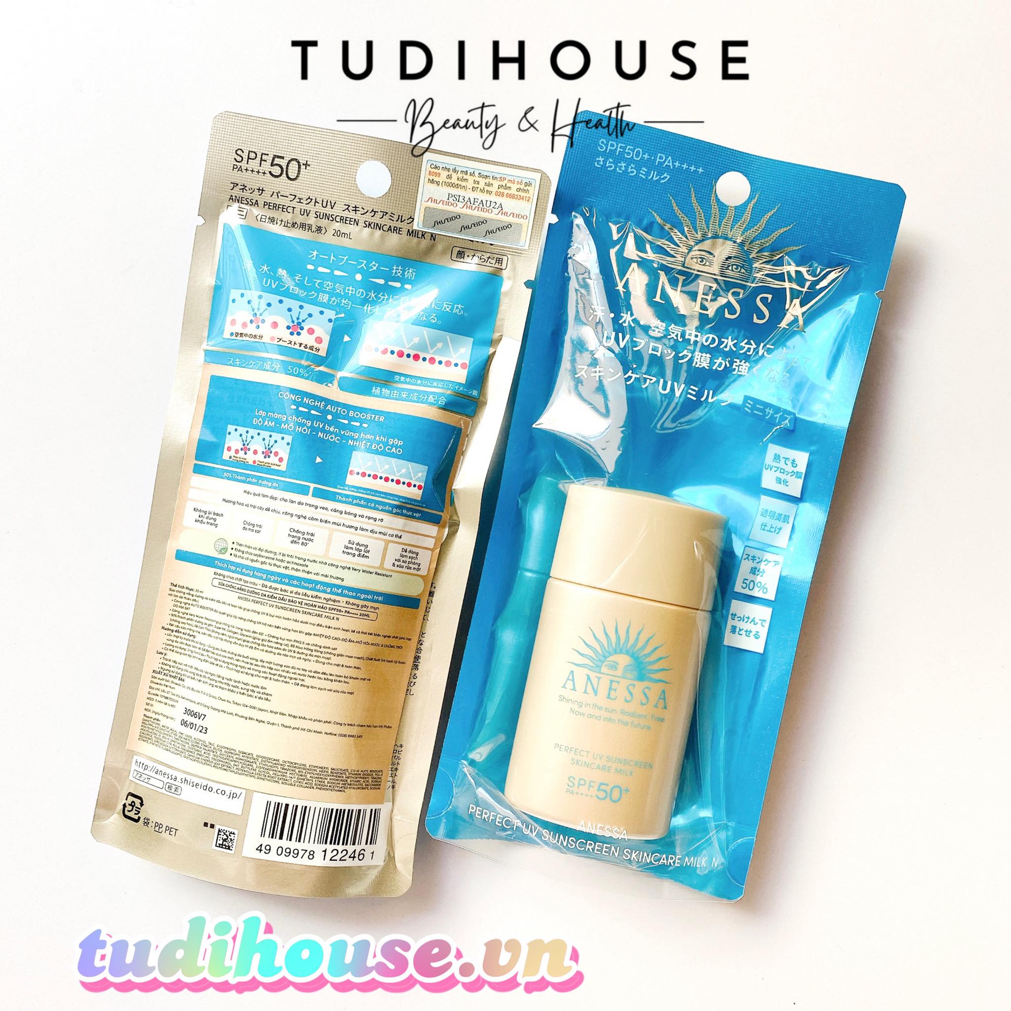 20ml - Sữa chống nắng bảo vệ hoàn hảo Anessa Perfect UV Sunscreen Skincare Milk