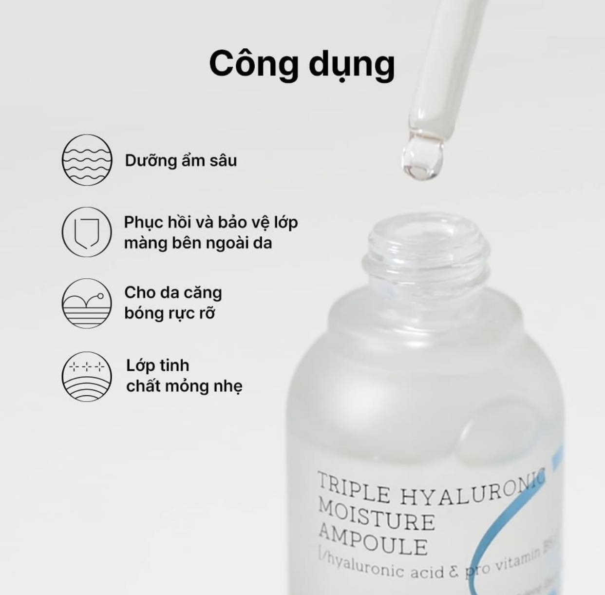 Tinh chất Cosrx Triple Hyaluronic Moisture Ampoule 40ml