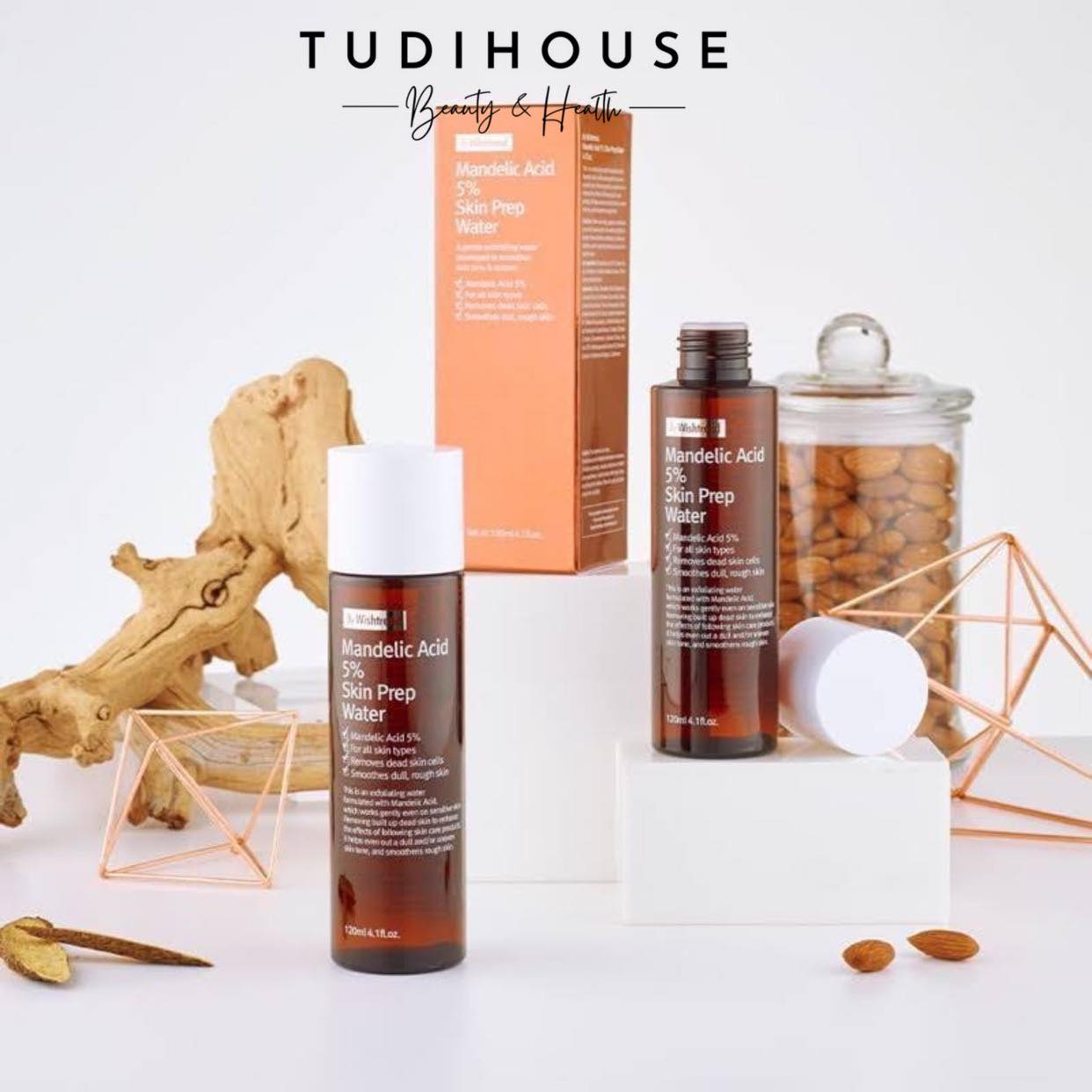 Dung dịch tẩy da chết By Wishtrend Mandelic Acid 5% Skin Prep Water 120ml