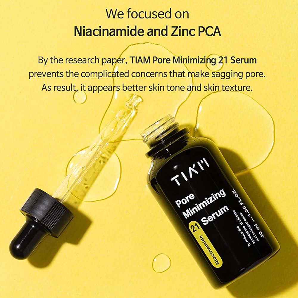 Serum Tiam  Niacinamide 20% + Zinc 1% Tiam Pore Minimizing 21 40ml