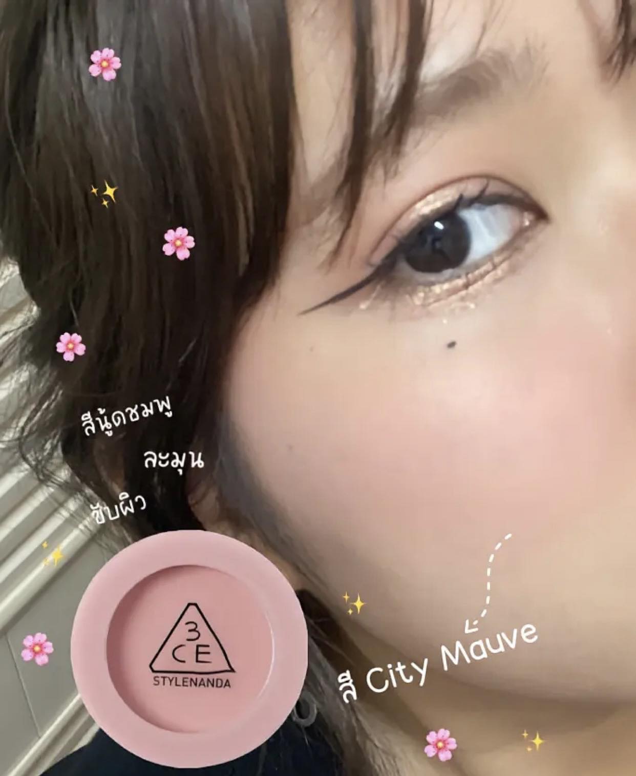 Má hồng 3CE Face Blush - CITY MAUVE