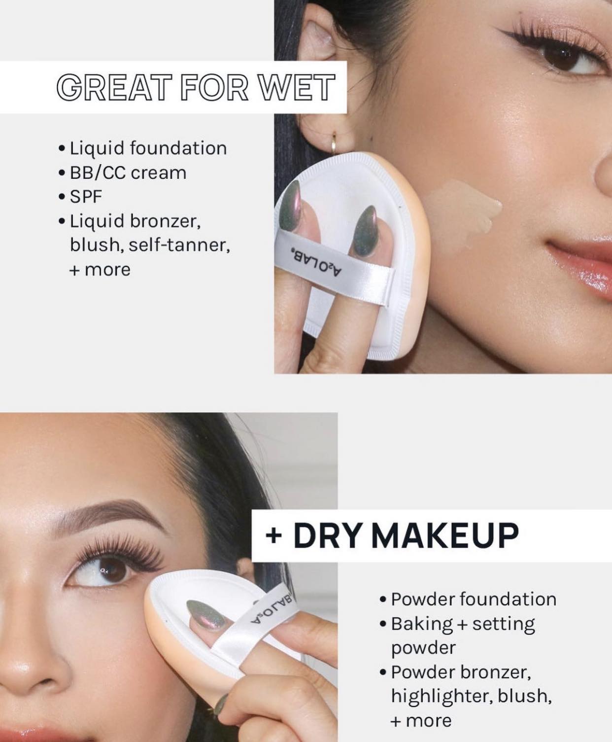 Bông tán nền A2O LAB SILKY CLOUD SPONGE