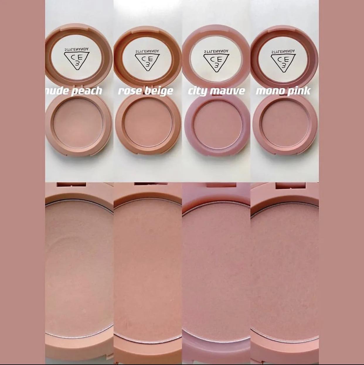 Má hồng 3CE Face Blush - CITY MAUVE