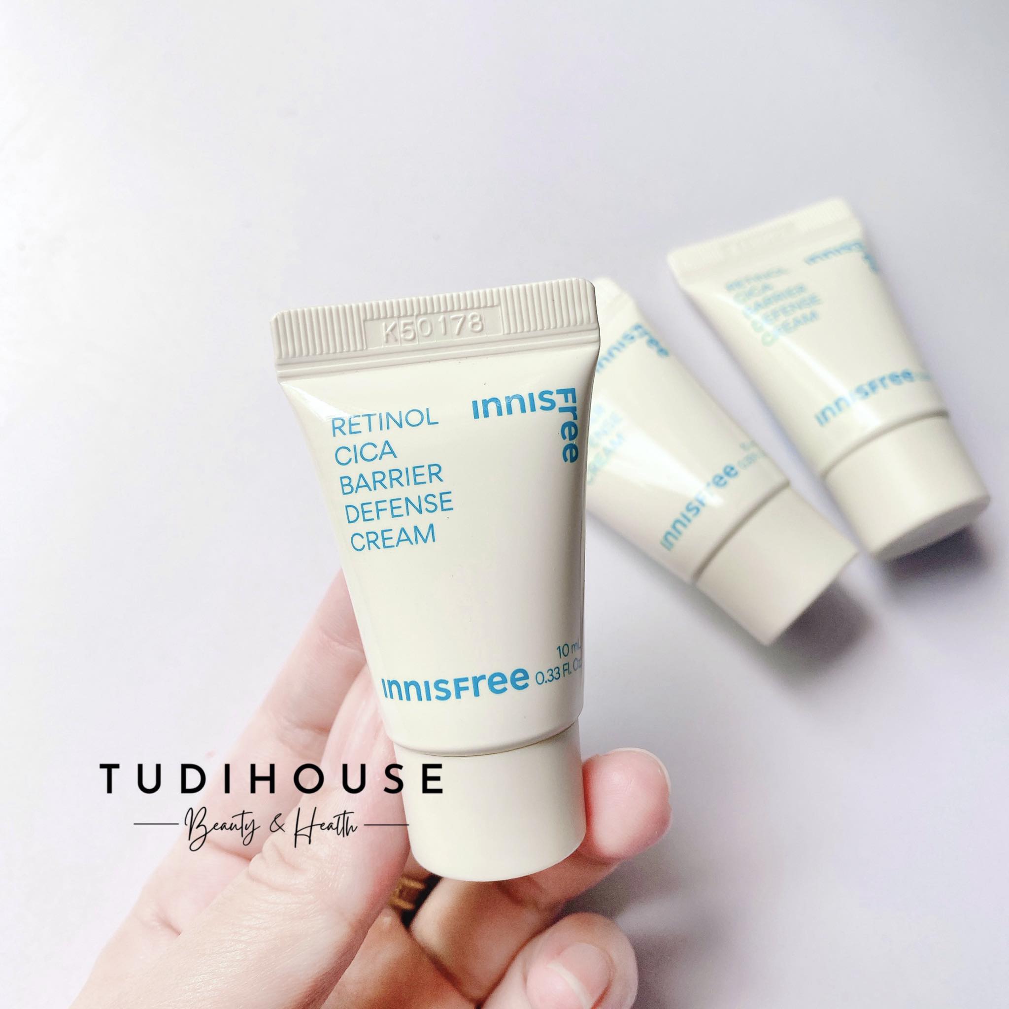 Minisize 10ml - Kem dưỡng Innisfree Retinol Cica Barrier Defense Cream