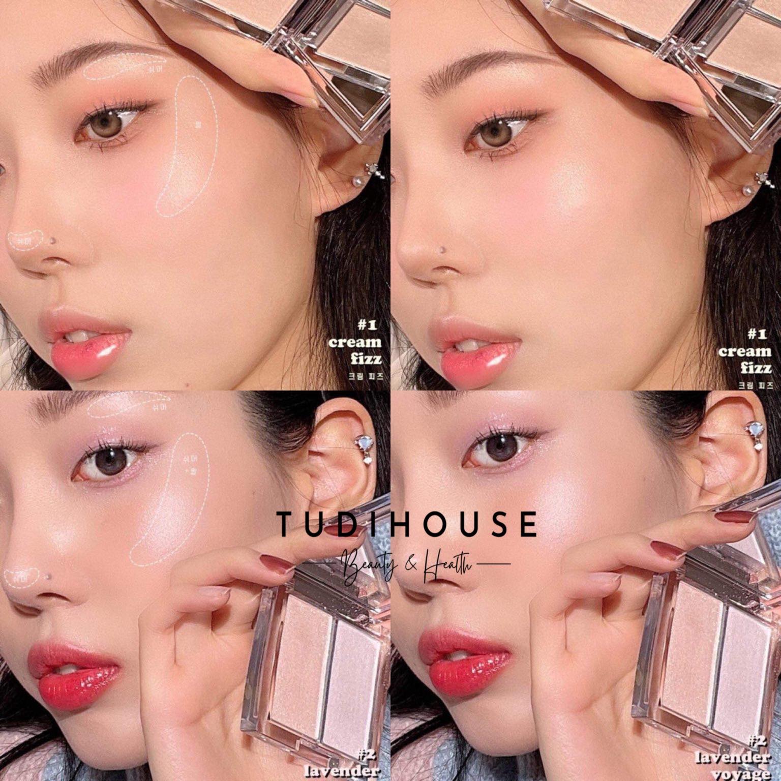 Phấn Bắt Sáng Clio Prism Highlighter Duo - MÀU 02 LAVENDER VOYAGE