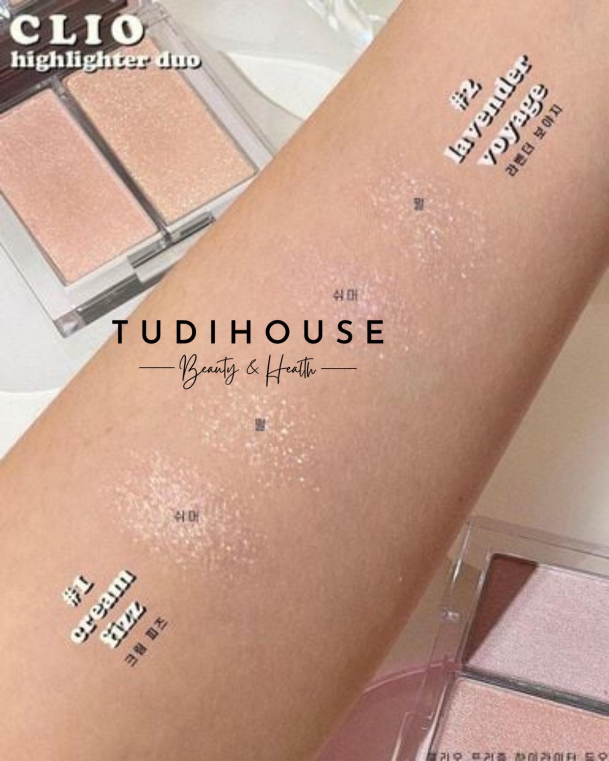 Phấn Bắt Sáng Clio Prism Highlighter Duo - MÀU 02 LAVENDER VOYAGE