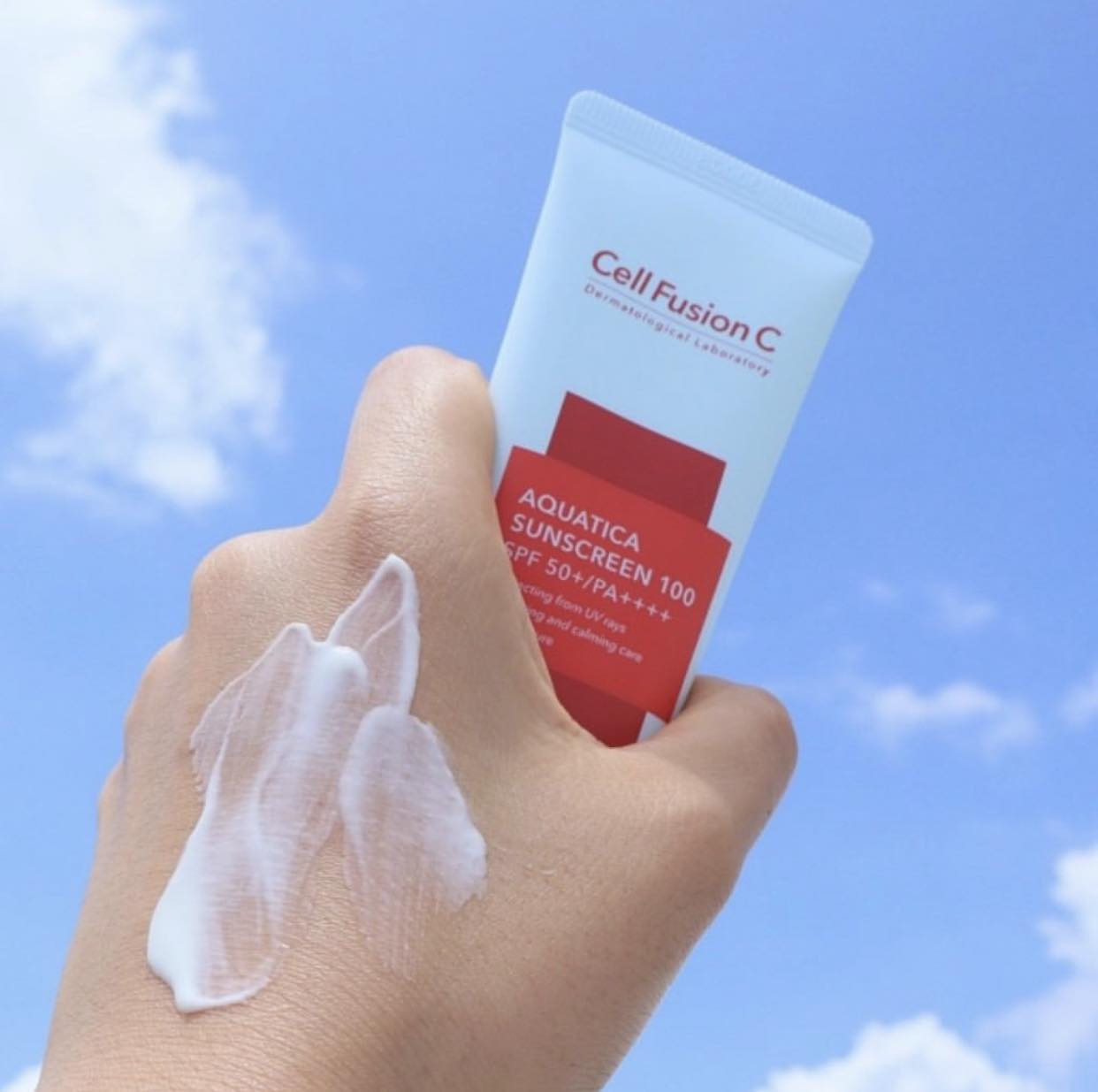 MINISIZE 20ML - Kem Chống Nắng Cell Fusion C Cấp Ẩm Dịu Da Aquatica Sunscreen 100 Spf50+ Pa++++