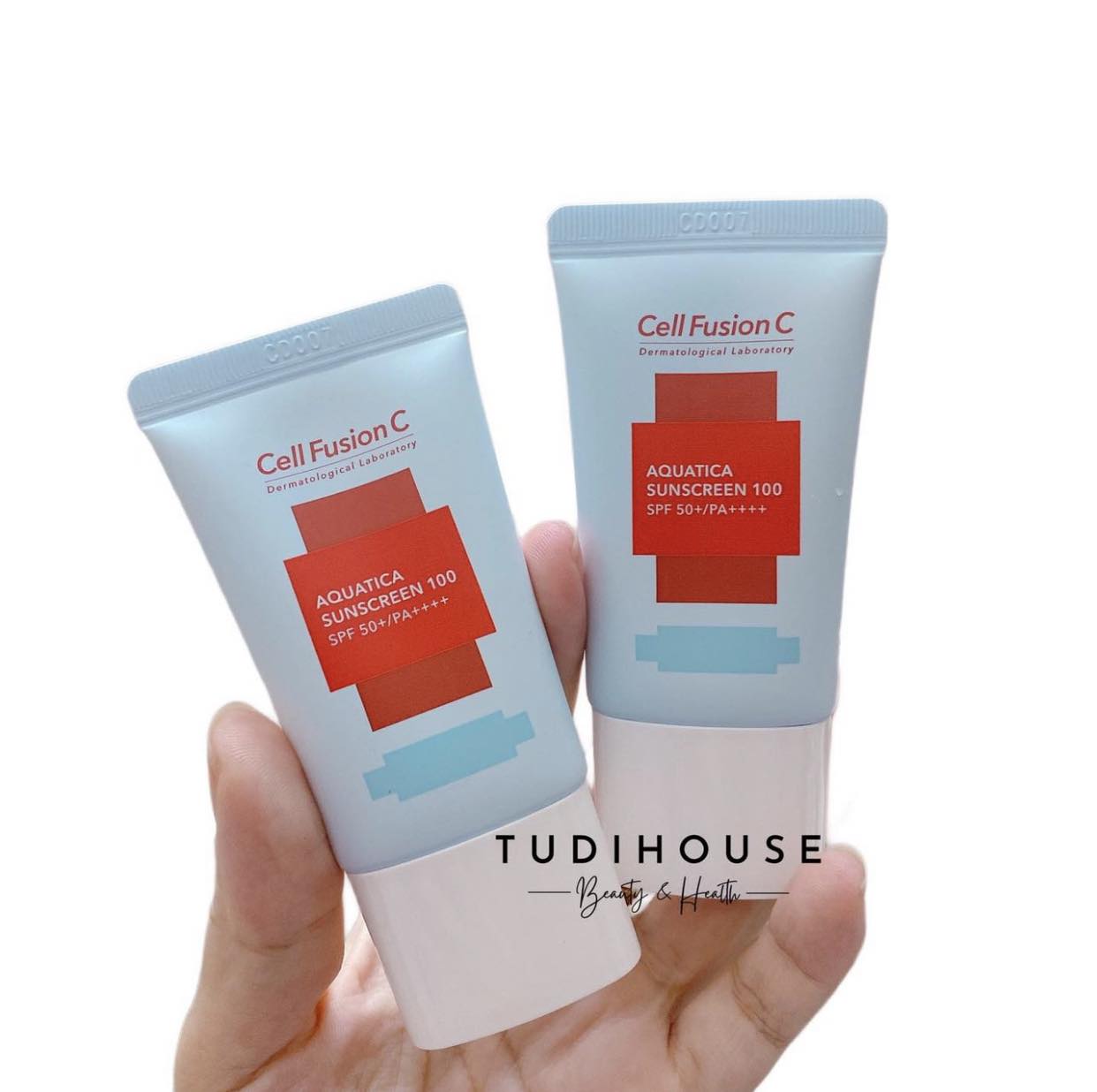 MINISIZE 20ML - Kem Chống Nắng Cell Fusion C Cấp Ẩm Dịu Da Aquatica Sunscreen 100 Spf50+ Pa++++