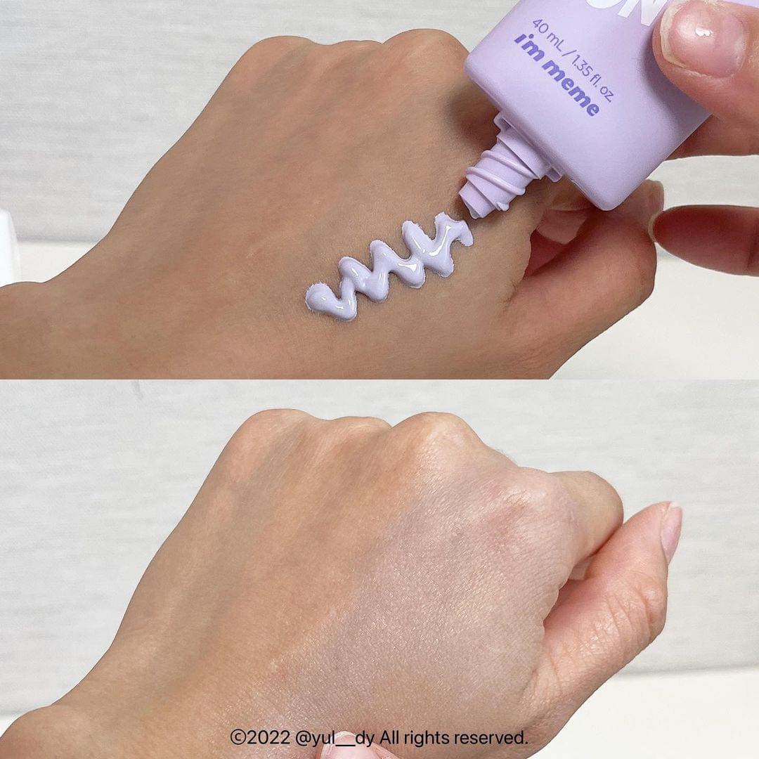 Kem Lót Chống Nắng Nâng Tông, Làm Đều Màu Da I’m meme Purple Cotton Tone Control Sun Base 40g