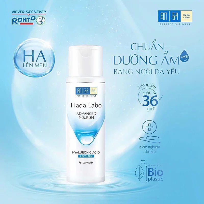 Nước Hoa Hồng Dưỡng Ẩm Dành Cho Da Dầu Hada Labo Advanced Nourish Hyaluronic Acid Lotion 170ml