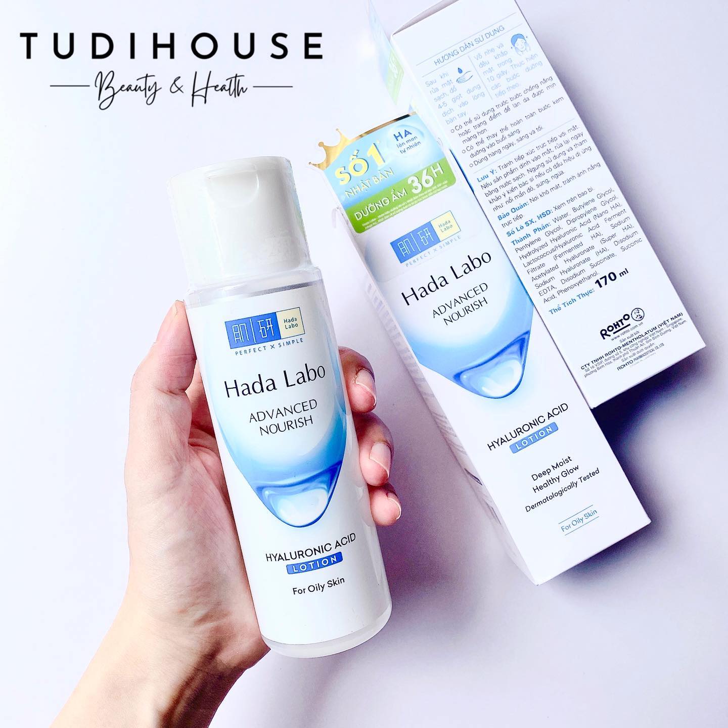 Nước Hoa Hồng Dưỡng Ẩm Dành Cho Da Dầu Hada Labo Advanced Nourish Hyaluronic Acid Lotion 170ml