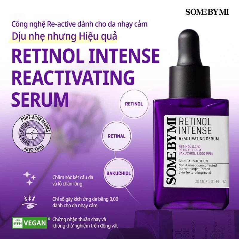 [ mẫu mới ] Tinh chất Some By Mi Retinol Intense Reactivating Serum 30ml
